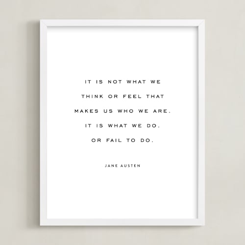 This is a black photos to art by Minted called your quote: portrait orientation custom print