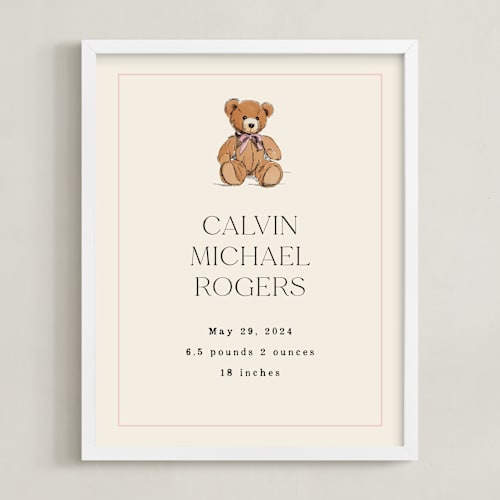 This is a petal photos to art by Becky Nimoy called baby's bear: custom print