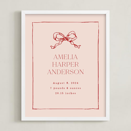 This is a wine photos to art by Cass Loh called baby's bow: custom print