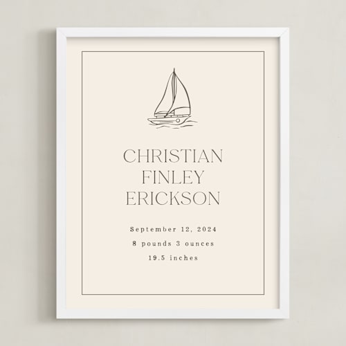 This is a cocoa photos to art by Stephanie Hawkes called baby's boat: custom print