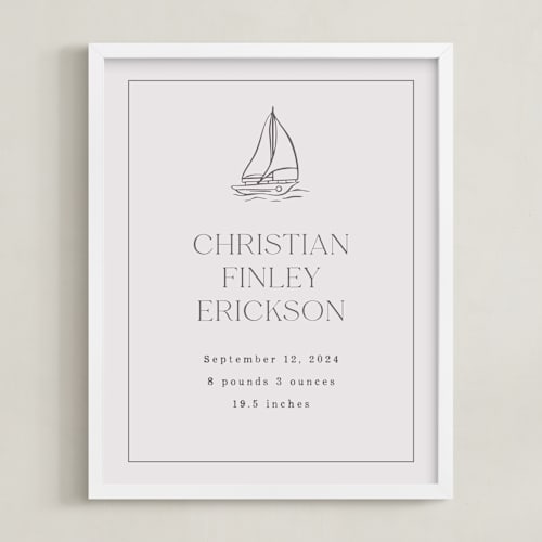 This is a lilac photos to art by Stephanie Hawkes called baby's boat: custom print