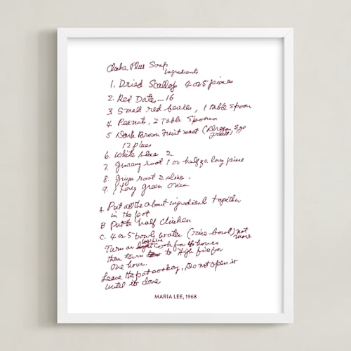 This is a wine photos to art by Minted called your text: custom print 