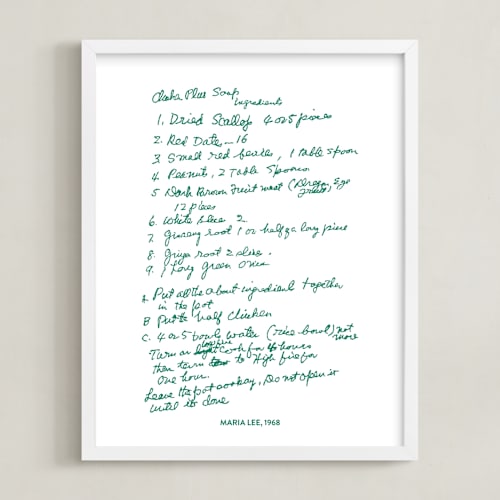 This is a emerald photos to art by Minted called your text: custom print 