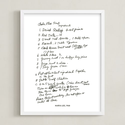 This is a black photos to art by Minted called your text: custom print 