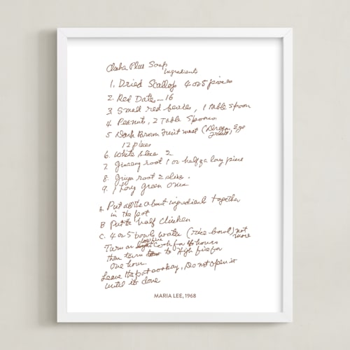 This is a soft brown photos to art by Minted called your text: custom print 