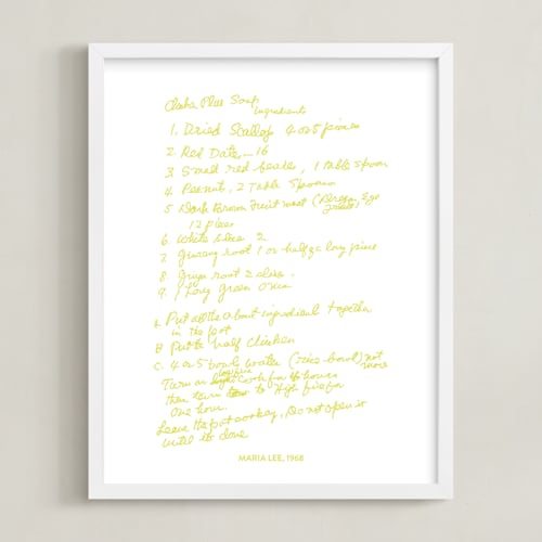 This is a lime photos to art by Minted called your text: custom print 
