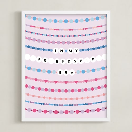 This is a lavender photos to art by Pixel and Hank called friendship era: custom print