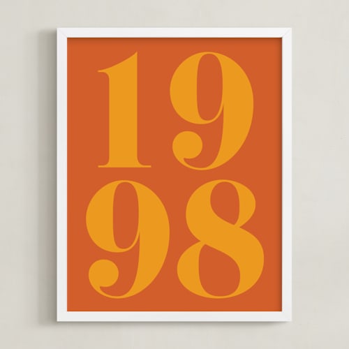 This is a tangerine photos to art by Erica Krystek called your year: custom print