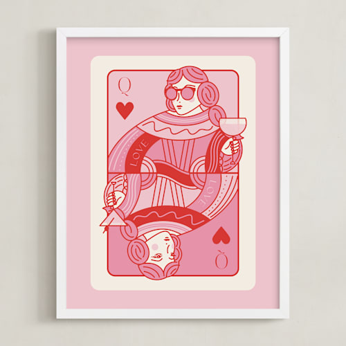This is a bubblegum photos to art by Jenna Holcomb called the queen: custom print