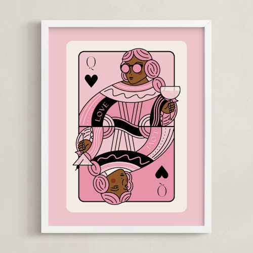 This is a petal photos to art by Jenna Holcomb called the queen: custom print