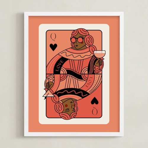 This is a guava photos to art by Jenna Holcomb called the queen: custom print