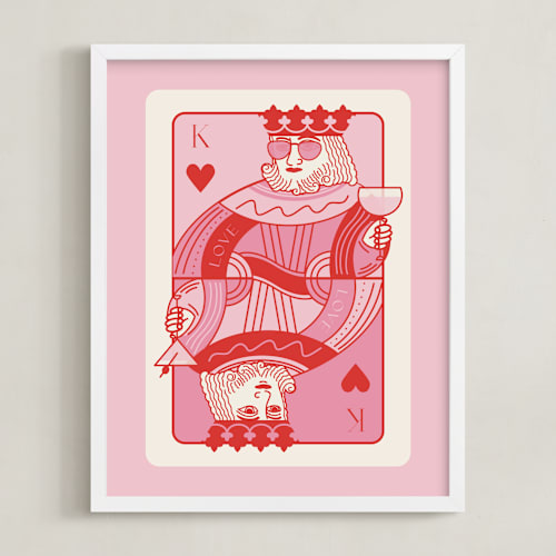This is a bubblegum photos to art by Jenna Holcomb called the king: custom print
