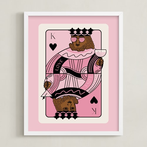 This is a petal photos to art by Jenna Holcomb called the king: custom print
