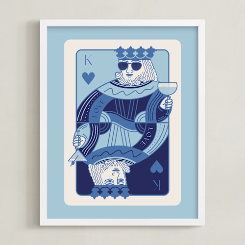 This is a sapphire photos to art by Jenna Holcomb called the king: custom print