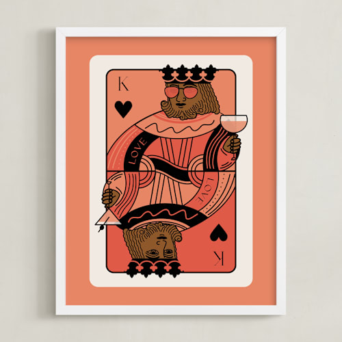 This is a guave photos to art by Jenna Holcomb called the king: custom print