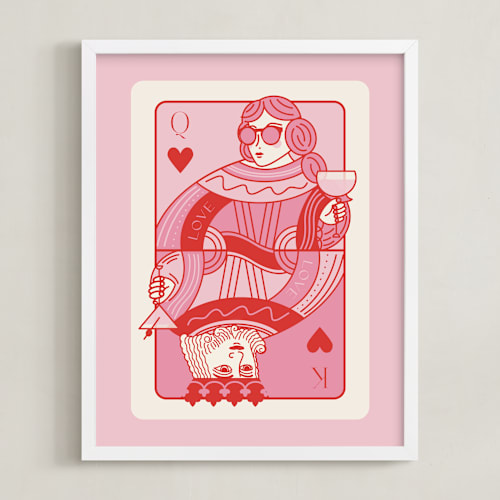 This is a bubblegum photos to art by Jenna Holcomb called the king and queen: custom print