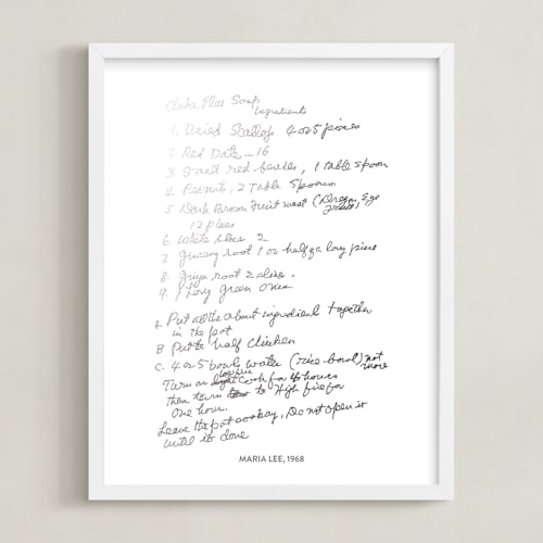 This is a silver photos to art by Minted called your text: custom foil print