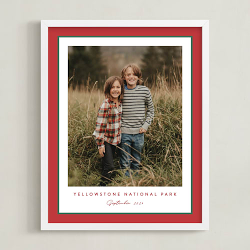 This is a cherry photo art by Carolyn MacLaren called ribbon frame: portrait framed photo