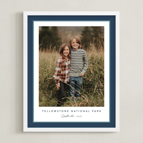 This is a glacier photo art by Carolyn MacLaren called ribbon frame: portrait framed photo