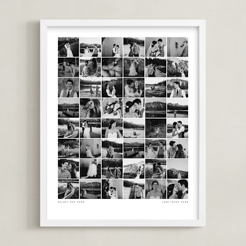 This is a white photo art with standard by Minted called 48 photo: portrait framed photo