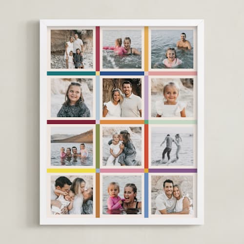 This is a rainbow photo art by lulu and isabelle called colorful twelve photo: framed photo
