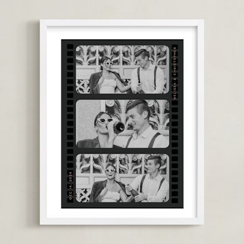 This is a noir photo art by Christie Garcia called vintage film: framed photo