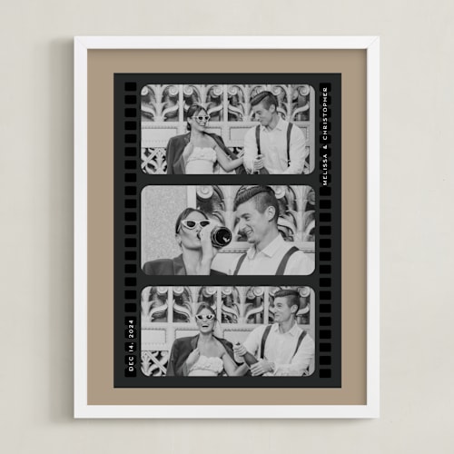 This is a toasted photo art by Christie Garcia called vintage film: framed photo