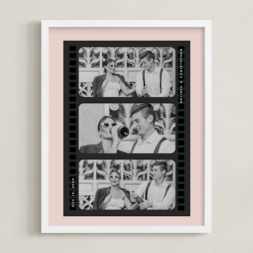 This is a blush photo art by Christie Garcia called vintage film: framed photo