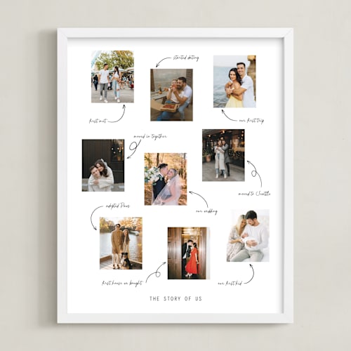 This is a snow photo art with standard by Ester Bernaldo de Quiros called the story of us