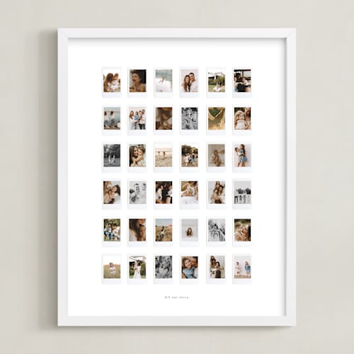 This is a white photo art with standard by Olivia Kanaley Inman called everything