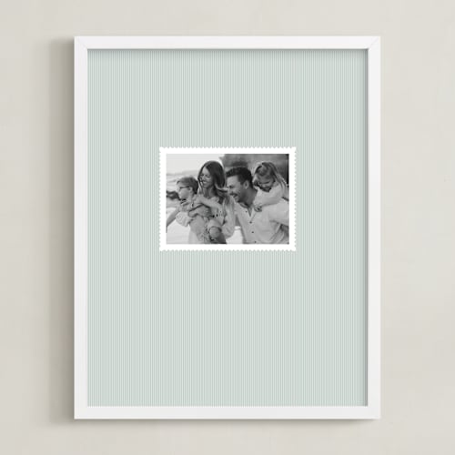 This is a denim photo art with standard by Olivia Kanaley Inman called railroad stripe: portrait