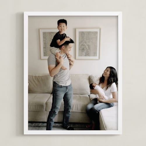 This is a white photo art by Minted Custom called the big picture: mother's day framed photo