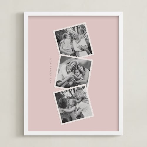 This is a blush photo art with standard by Ana de Sousa called memory stack