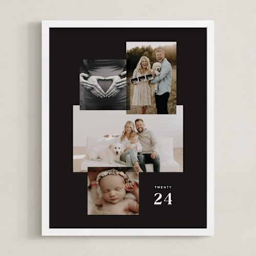This is a carbon photo art by Kamala Nahas called four photo: portrait framed photo
