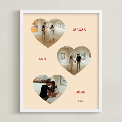 This is a buttermilk photo art by Ani Somi called three hearts: framed photo