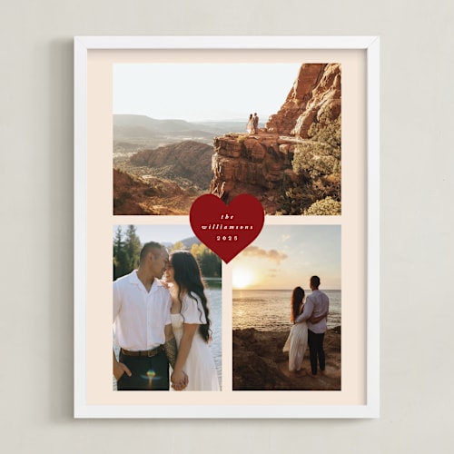 This is a cookie dough photo art with standard by Stacy Maalouf called heart tag: portrait framed photo