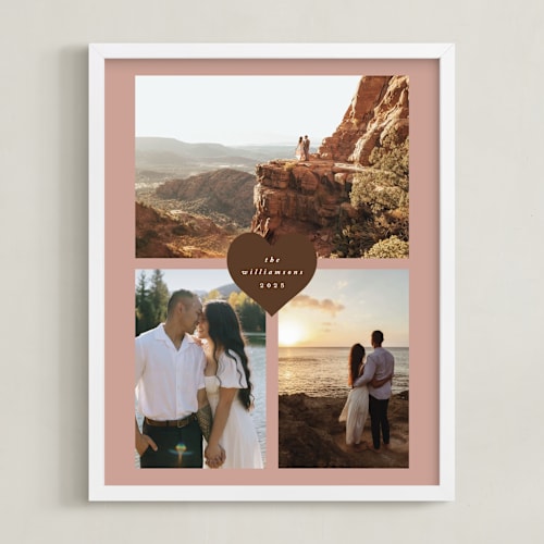 This is a blush photo art by Stacy Maalouf called heart tag: portrait framed photo