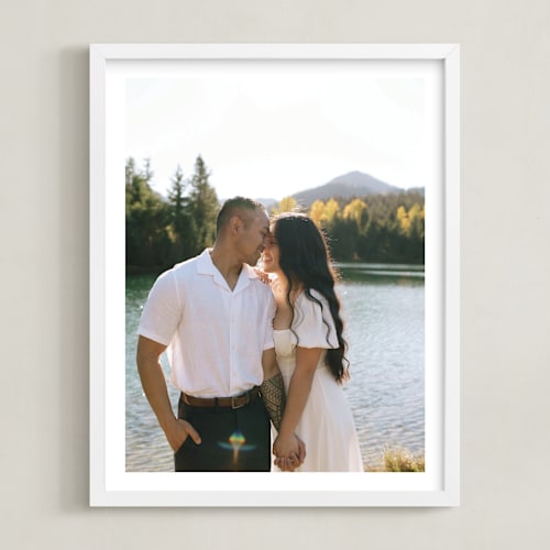 This is a white photo art by Minted Custom called the big picture: valentine's framed photo