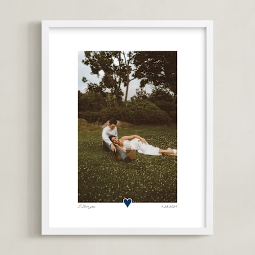 This is a twilight photo art by Laura Hamm called with a heart: portrait framed photo
