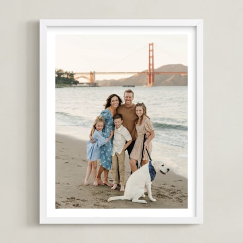This is a white photo art by Minted called the big picture: white border framed photo