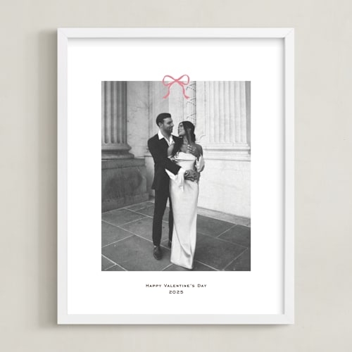 This is a petal photo art with standard by Annie Shapiro called small bow: portrait framed photo