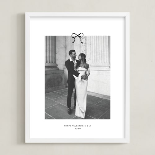 This is a noir photo art by Annie Shapiro called small bow: portrait framed photo