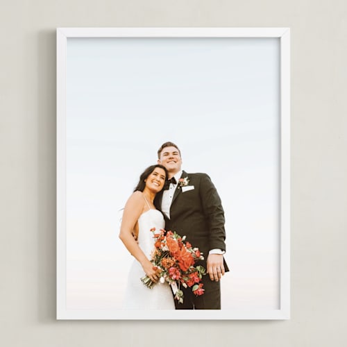 This is a white photo art by Minted Custom called the big picture: valentine's framed photo