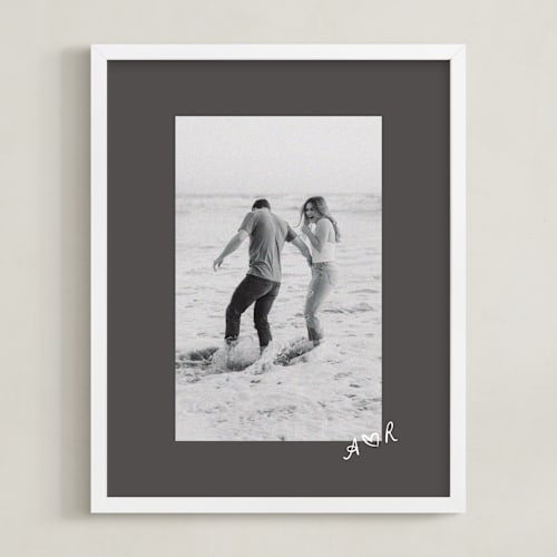 This is a brush photo art by Claudia Orengo called scripted heart: framed photo