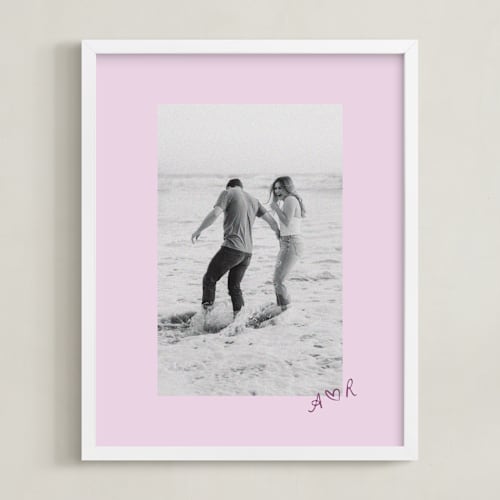This is a pen photo art by Claudia Orengo called scripted heart: framed photo