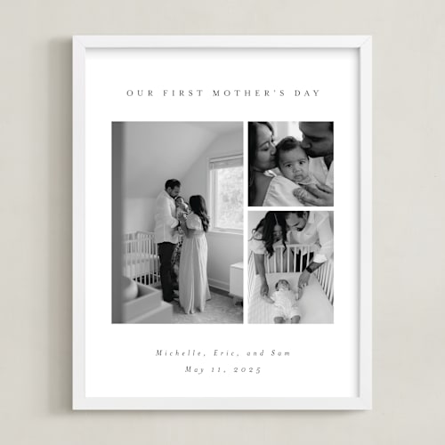This is a snow photo art by Emily Sabol Goss called family gallery: portrait framed photo