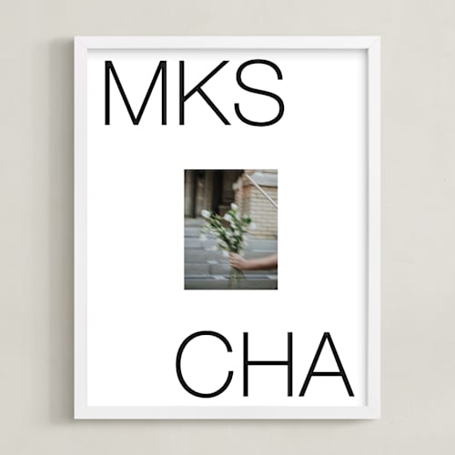 This is a white photo art by Minted called contemporary color: framed photo