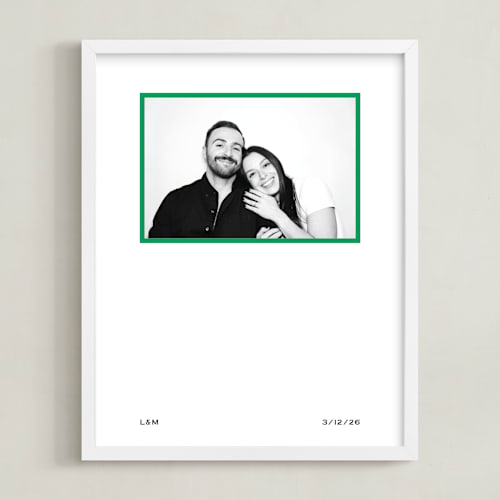 This is a green photo art with standard by Annie Shapiro called pop frame