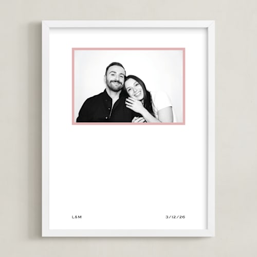 This is a pink photo art with standard by Annie Shapiro called pop frame