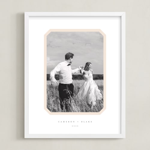 This is a cream photo art with standard by Carolyn MacLaren called bevel border: portrait